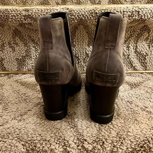 EEUC Sorel Joan Uptown Chelsea Bootie Boots in Quarry Gray Size 6 Medium - Picture 6 of 8